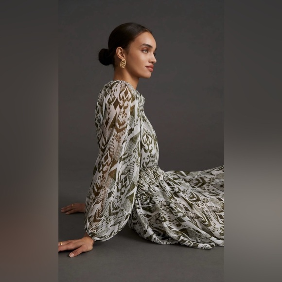 MISA LOS ANGELES Mercy Mini Dress in Green Spring Ikat Women’s Size Small NWT - Picture 6 of 16